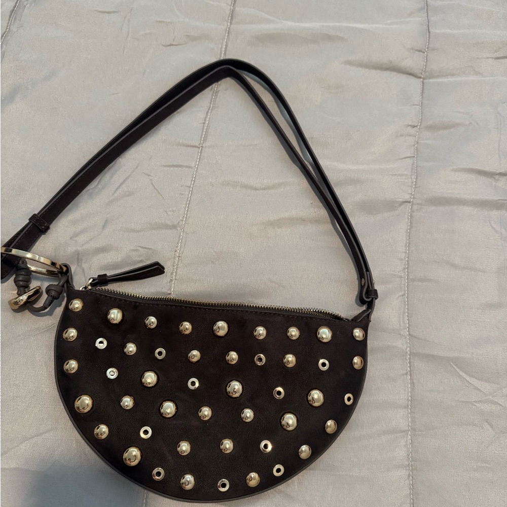 Zara Black Studded Women's Bag